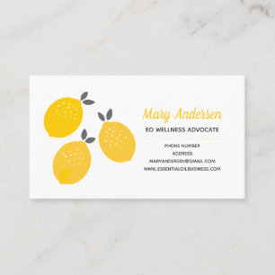 Lemon Essential Oils Visitekaartjes