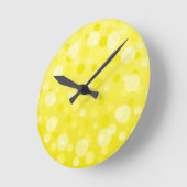 Lemon Fizz 'Bubbles' horloge ronde (Angle)