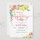 Lemon Floral Bridal Shower Invitation (Devant)