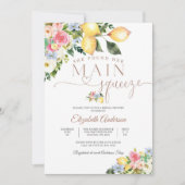 Lemon Floral Bridal Shower Invitation (Devant)