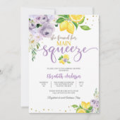 Lemon Floral Bridal Shower Invitation (Devant)