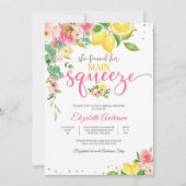 Lemon Floral Bridal Shower Invitation (Devant)