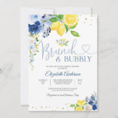 Lemon Floral Bridal Shower Invitation (Devant)