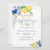 Lemon Floral Bridal Shower Invitation (Devant)