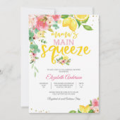 Lemon Floral Bridal Shower Invitation (Devant)
