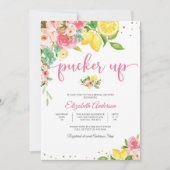Lemon Floral Bridal Shower Invitation (Devant)