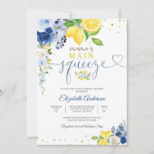 Lemon Floral Bridal Shower Invitation (Devant)