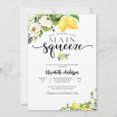 Lemon Floral Bridal Shower Invitation (Devant)