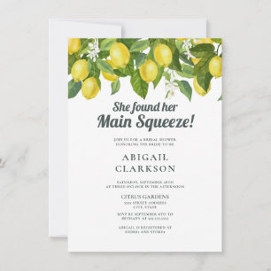 Lemon Floral Main Squeeze Vrijgezellenfeest Kaart