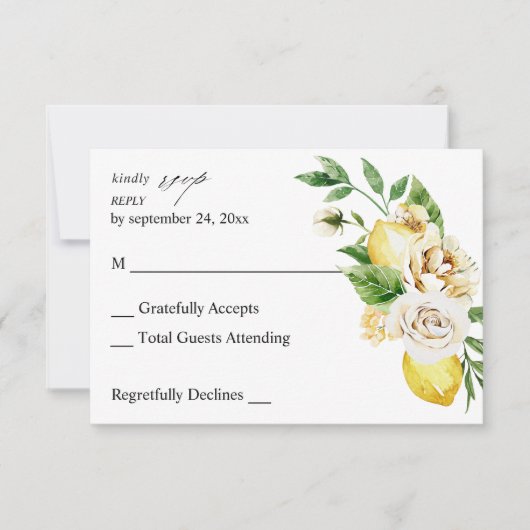 Lemon Floral sans RSVP de repas V2 (Devant)