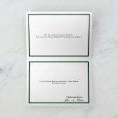 Lemon Floral White Wedding Folded Bedankt (Binnen)