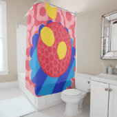 Lemon Flower Bord Douchegordijn (In situ)