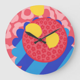 Lemon Flower Bord Grote Klok