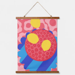 Lemon Flower Bord Hangend Wandkleed