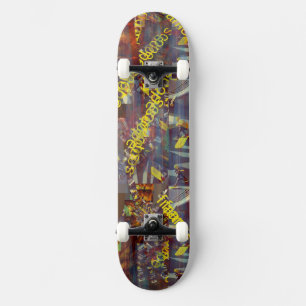 Lemon Font Graffiti Skateboard
