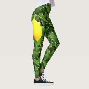 Lemon, foto van de natuur en de tuin leggings