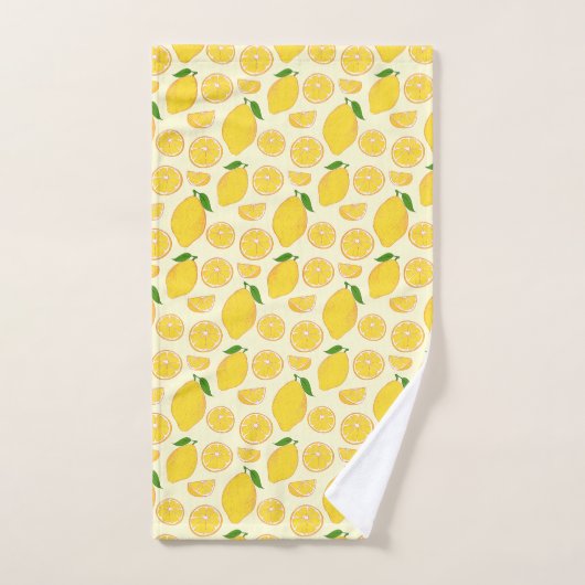 LEMON FRESH FRUIT PATTERN BATH TOWEL SET BAD HANDDOEK (Handdoek)