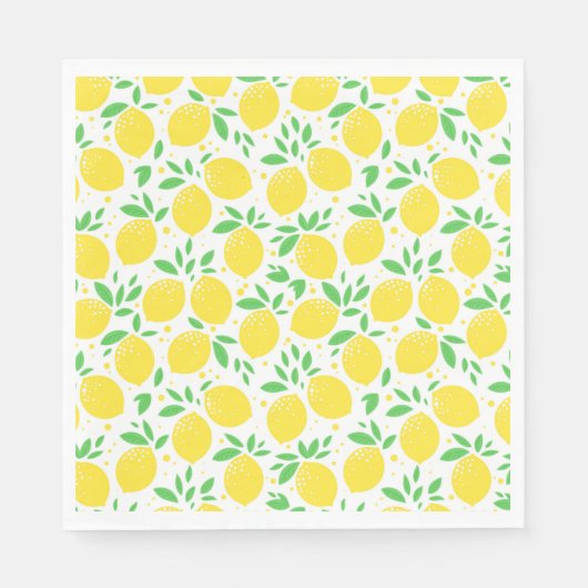 LEMON FRESH FRUIT PATTERN NAPKIN SERVET (Voorkant)