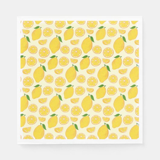 LEMON FRESH FRUIT PATTERN NAPKIN SERVET (Voorkant)