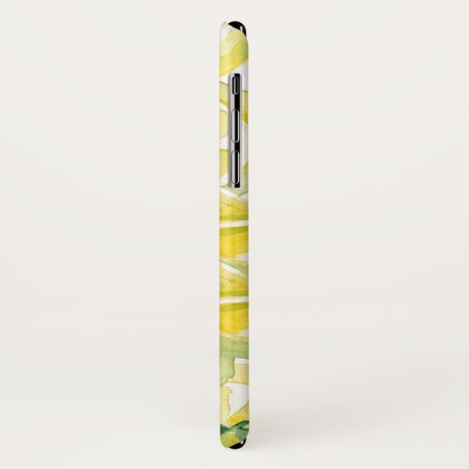 Lemon Fresh: Gepersonaliseerde Waterverf Lemons Te Case-Mate iPhone Case (Achterkant/links)