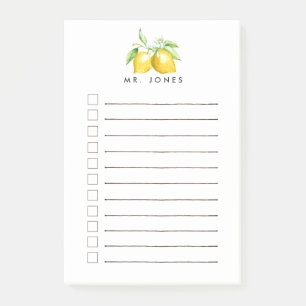 Lemon Fresh Personalized to do Post-it® Notes