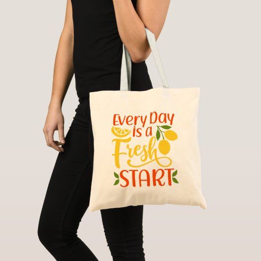 Lemon Fresh Start Canvas tas (Voorkant (product))