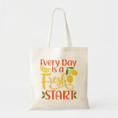 Lemon Fresh Start Canvas tas (Voorkant)