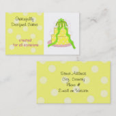 Lemon Frost  Ontwerpers Taart Zakelijke Kaart Visitekaartje (Voorkant / Achterkant)