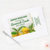 Lemon Fruit Candle Ingredients Label (Envelop)