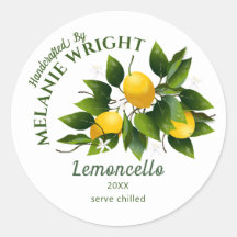 Lemon Fruit Canning Classic Round Sticker