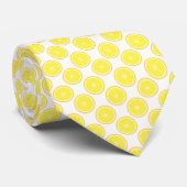 Lemon Fruit Citrus Pattern Stropdas (Opgerold)