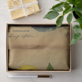 Lemon Fruit Illustration Ephemera No1 Tissuepapier (Geschenk)