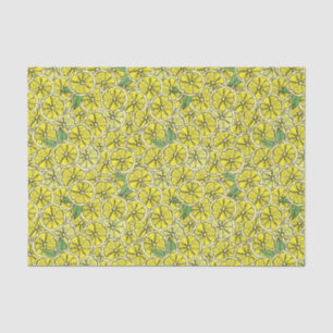  Lemon Fruit Pattern Ontvlekpapier Tissuepapier