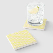 Lemon Fruit Pattern Stenen Onderzetter (Zijkant)