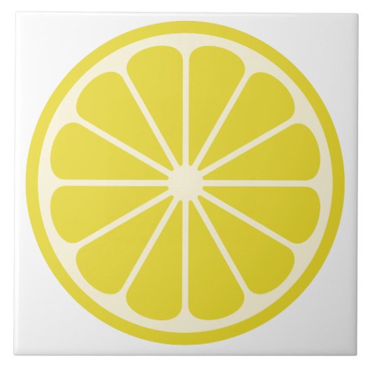 Lemon Fruit Slice Tegeltje (Voorkant)