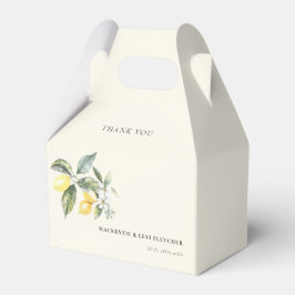 Lemon Garden Elegant Butter Yellow Bedankdoosjes