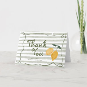 Lemon Genderneutraal Baby shower Bedankt
