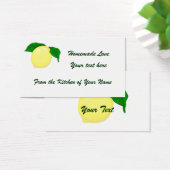 Lemon Gift Label 2 Visitekaartjes (Bureau)