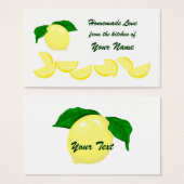 Lemon Gift Label Visitekaartjes (Voorkant /achterkant)