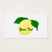 Lemon Gift Label Visitekaartjes (Achterkant)