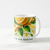 Lemon Ginger AI art Koffiemok (Voorkant rechts)