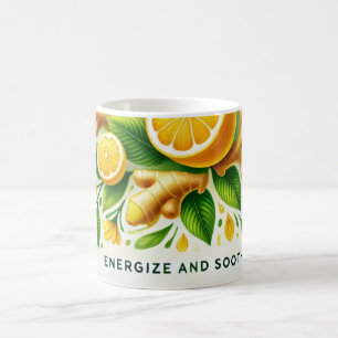 Lemon Ginger AI art Koffiemok