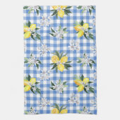 Lemon Gingham voor Summer Kitchen Decor Theedoek (Verticaal)