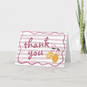 Lemon Girl Baby shower Bedankt