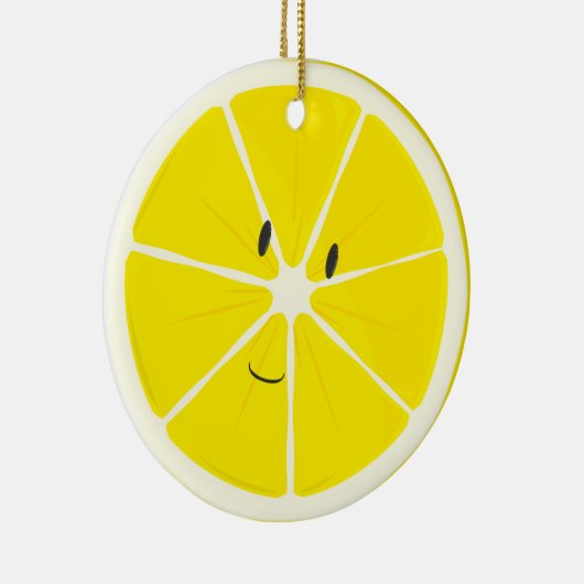 Lemon glimlachen | Versiering Keramisch Ornament (Rechts)