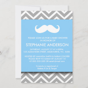 Lemon goudkleurige chevron snuffeldouche kaart