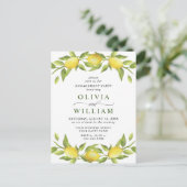 Lemon Green ENGAGEMENT PARTI Invitation (Debout devant)