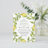 Lemon Green ENGAGEMENT PARTI Invitation (Debout devant)