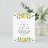 Lemon Green ENGAGEMENT PARTI Invitation (Debout devant)
