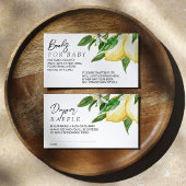 Lemon Greenery Book for Baby Enclosure Card Informatiekaartje